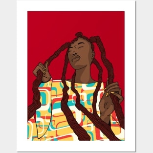 Herstory - Woman with Dreadlocks Posters and Art